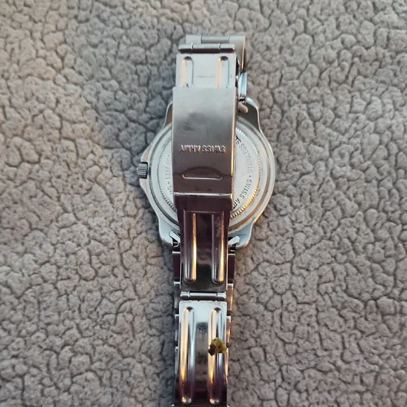 Swiss Army Silver Stainless Steel Watch 40 Mm